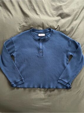 Everlane Waffle Henley Top